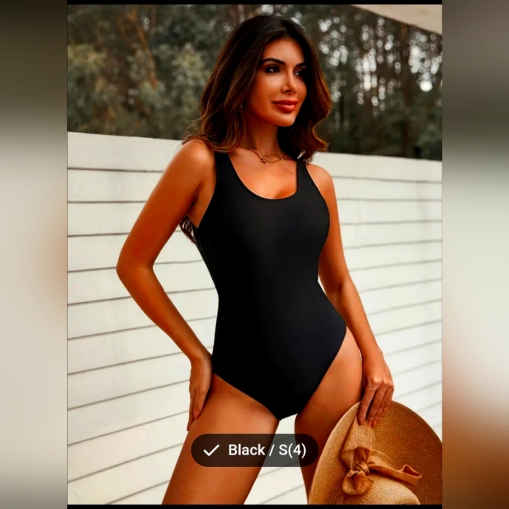 BLACK CLASSIC BATHING SUIT